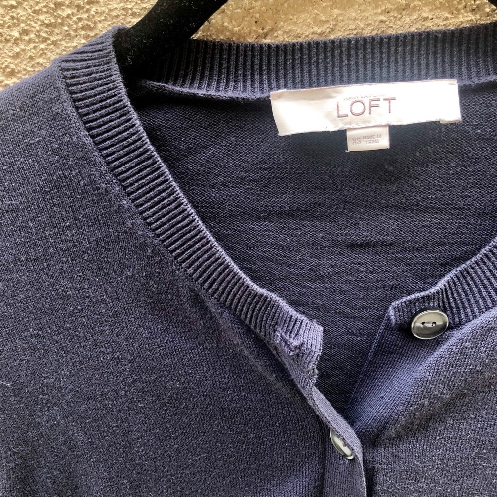 Slate Gray LOFT Cardigan